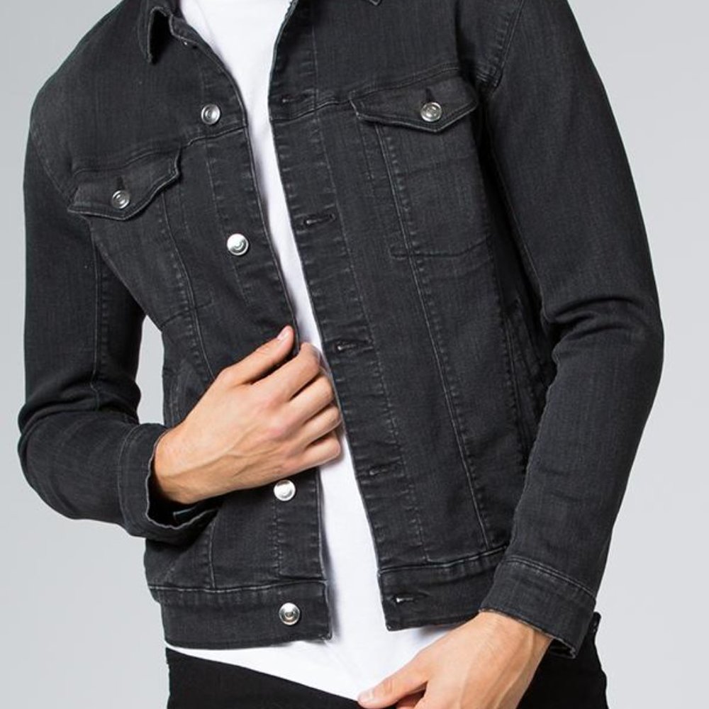 Faded Black Duer Performance Denim Jacket - Size Small